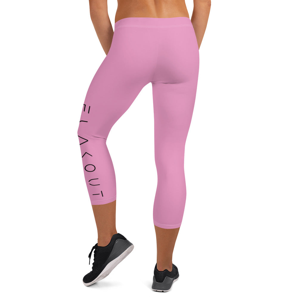 Rose Blossom Women's Capri Leggings - FLAKOUT