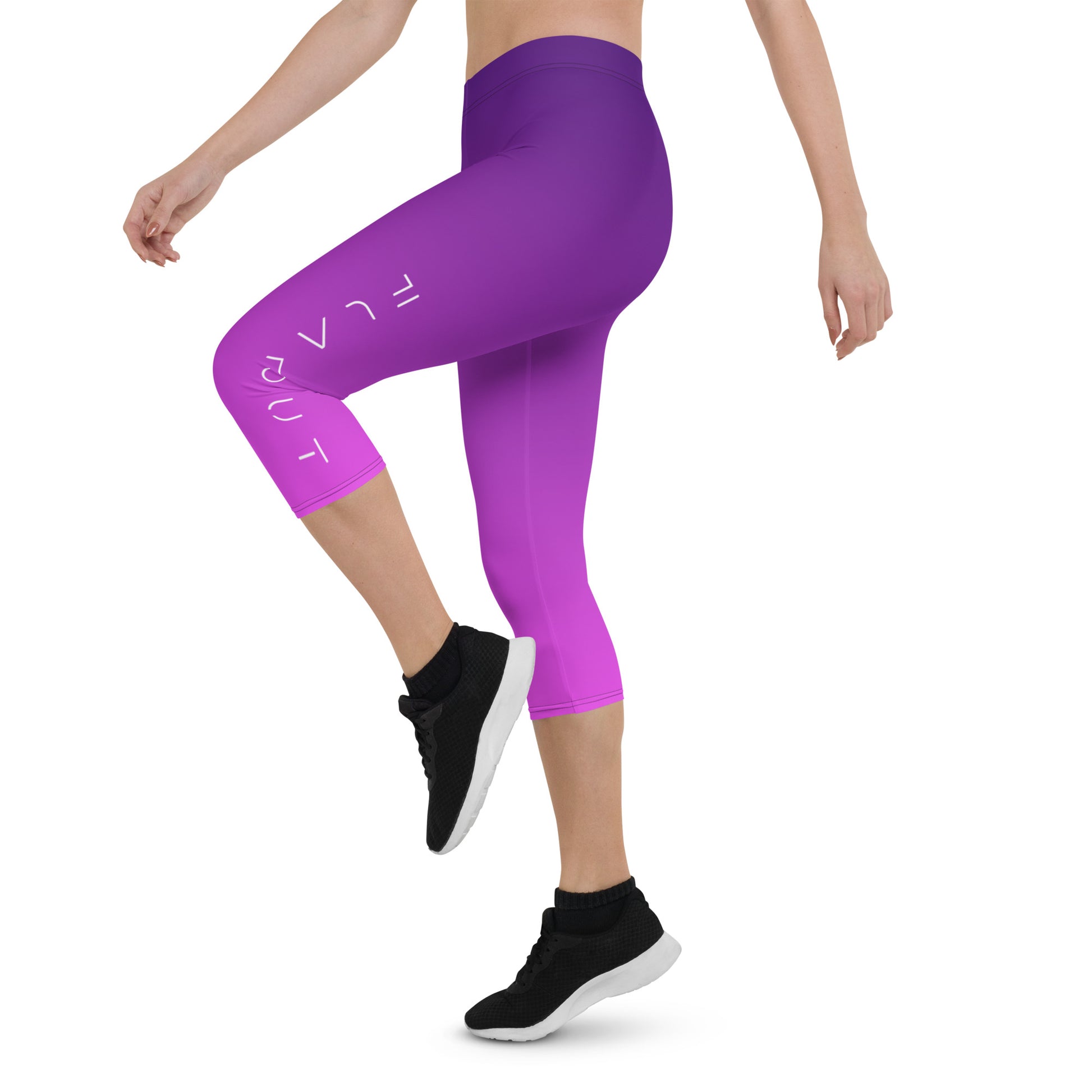 Neon Orchid Women's Capri Leggings - FLAKOUT