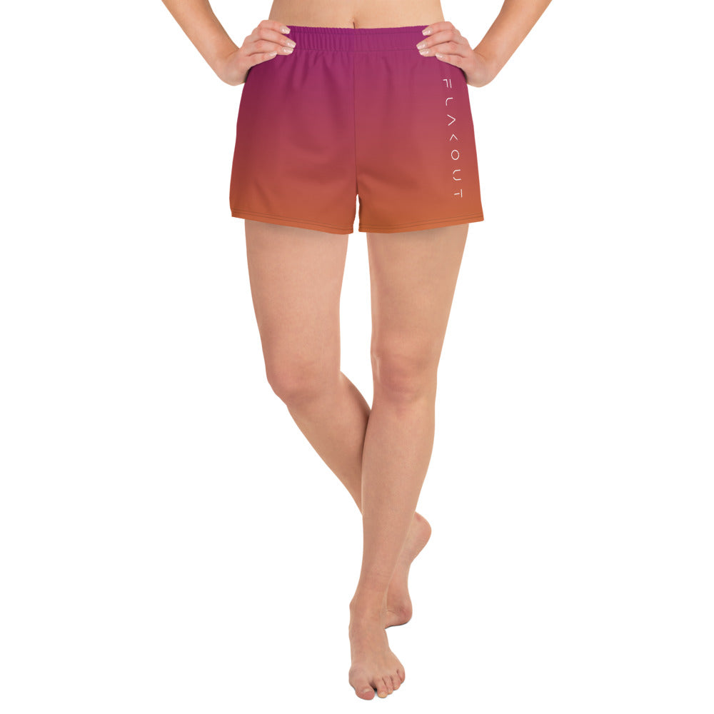 Sunset Blaze Women’s Recycled Shorts - FLAKOUT