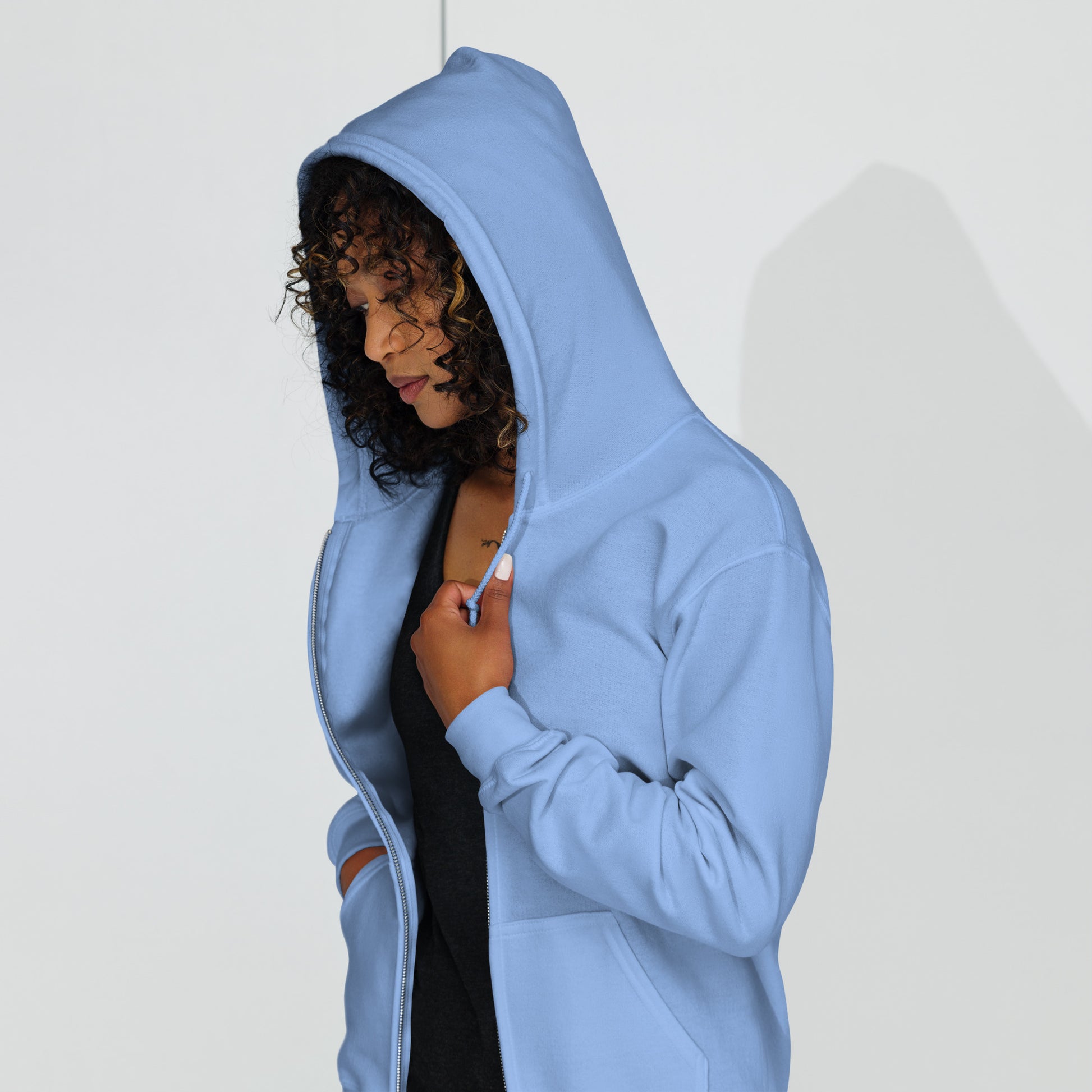 Limerence Heavy Harmony Fusion Zip Hoodie - Carolina Blue - FLAKOUT