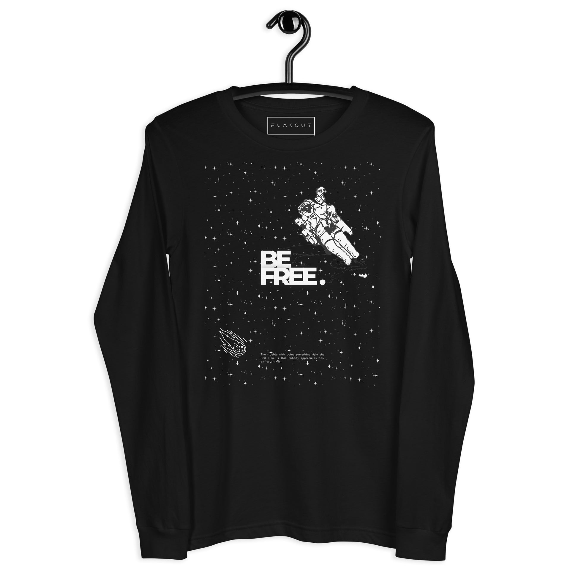 Be Free On Outer Orbit Long Sleeve Tee - FLAKOUT