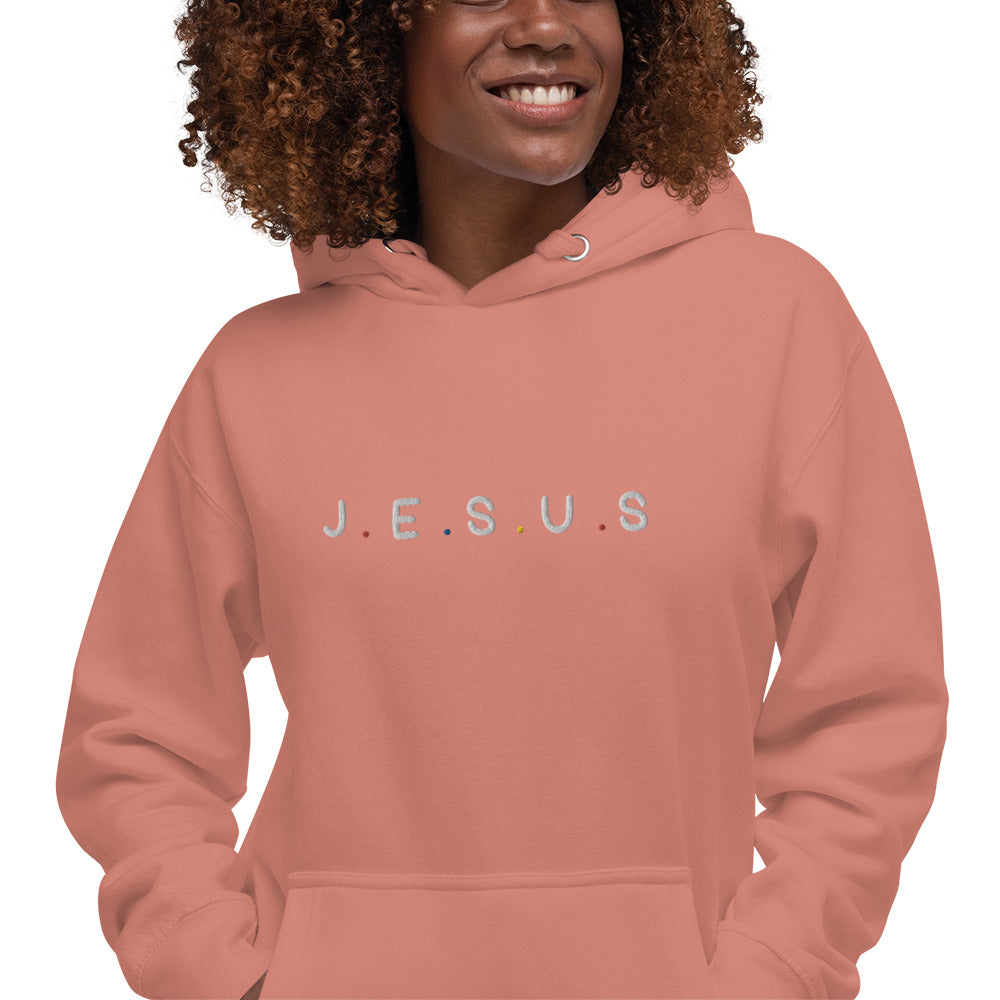 J.E.S.U.S Embroidered Unisex Hoodie - FLAKOUT