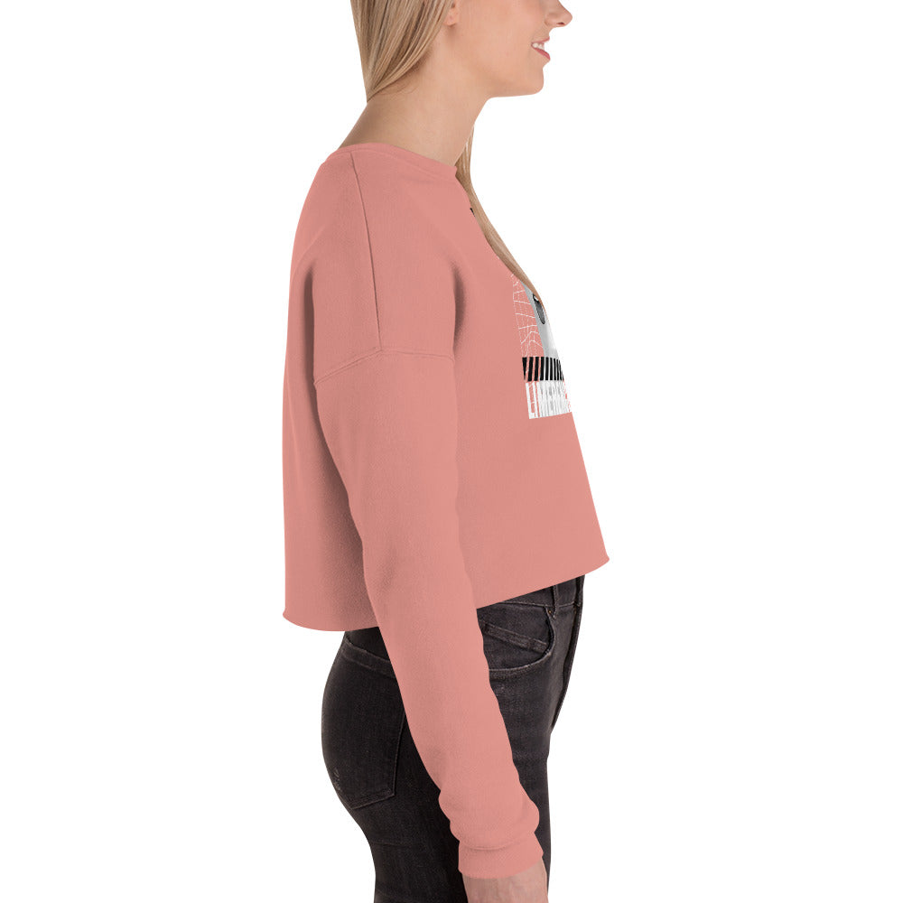 Limerence Women's Crop Sweatshirt - Mauve - FLAKOUT