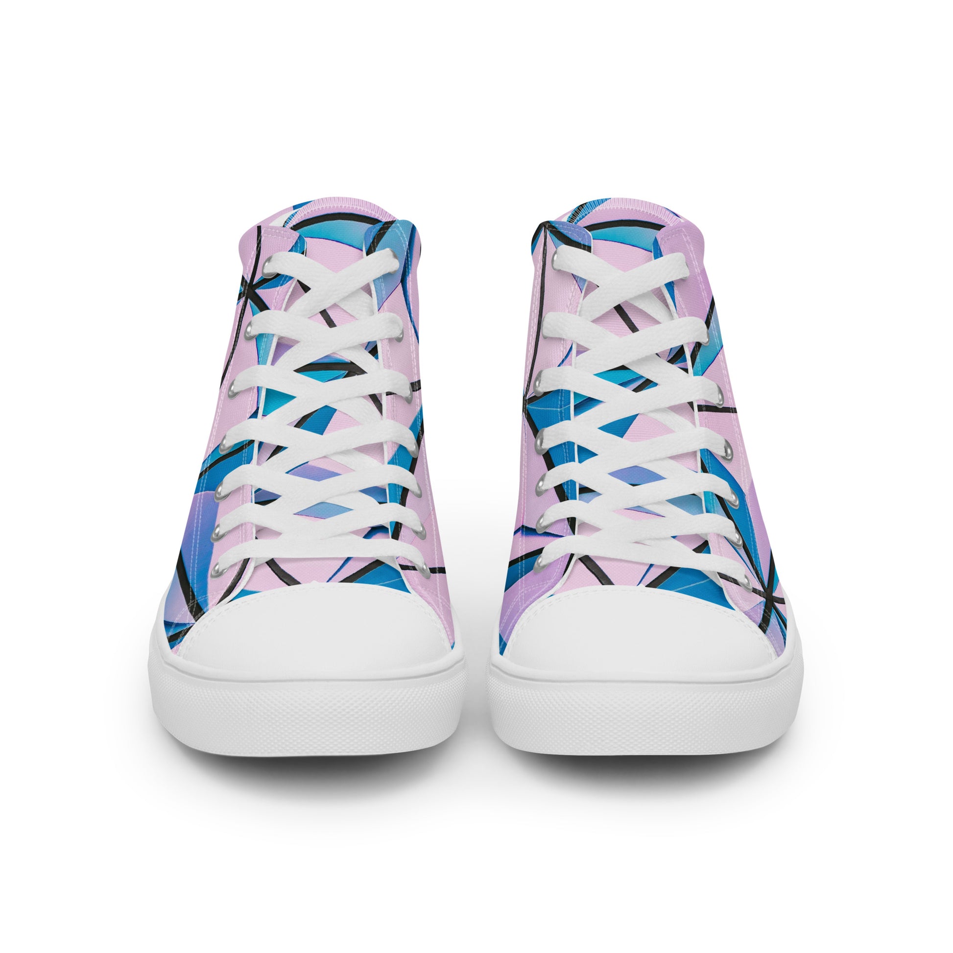 Lineage Of Angles Women's High Top Canvas Shoes - FLAKOUT