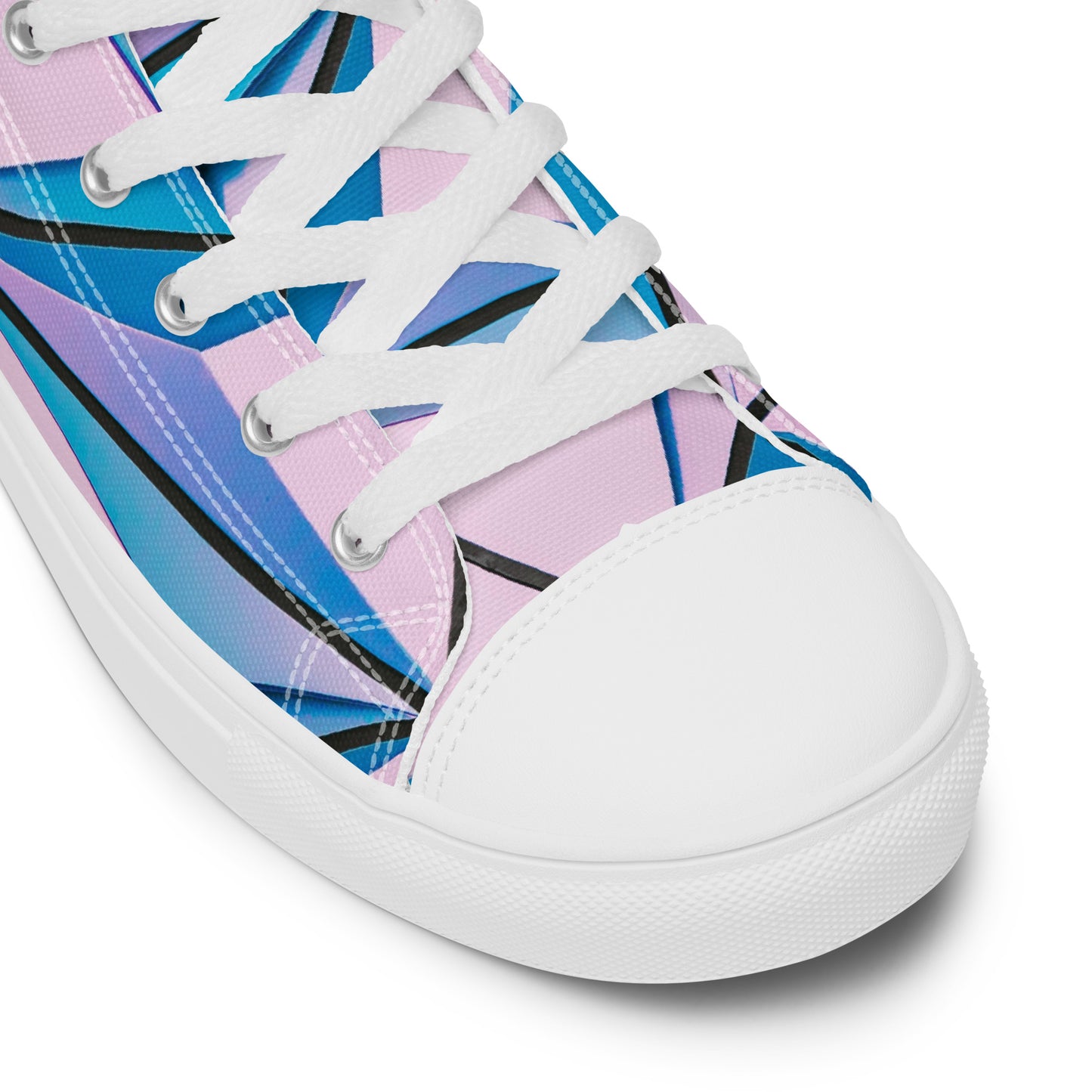 Lineage Of Angles Women's High Top Canvas Shoes - FLAKOUT