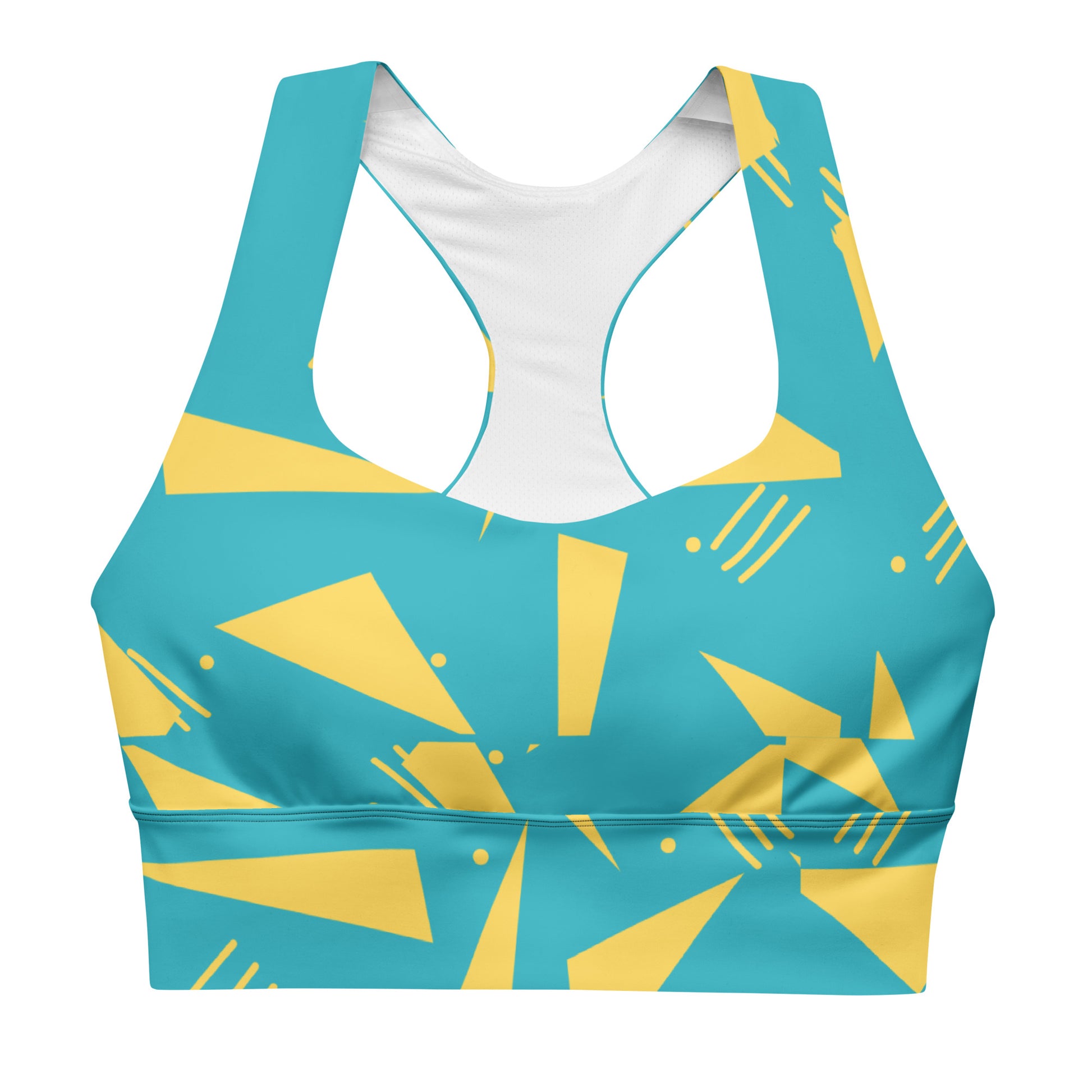 Women's Longline Sports Bra Triangles - FLAKOUT